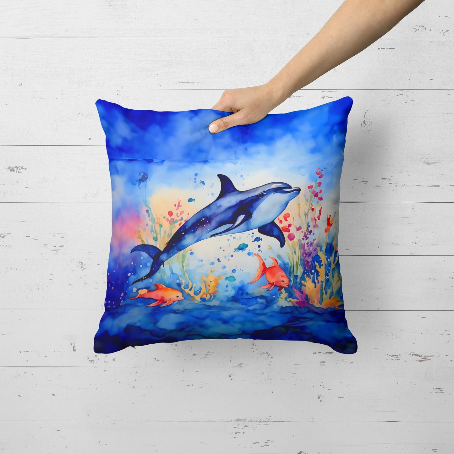Dolphin Throw Pillow-1
