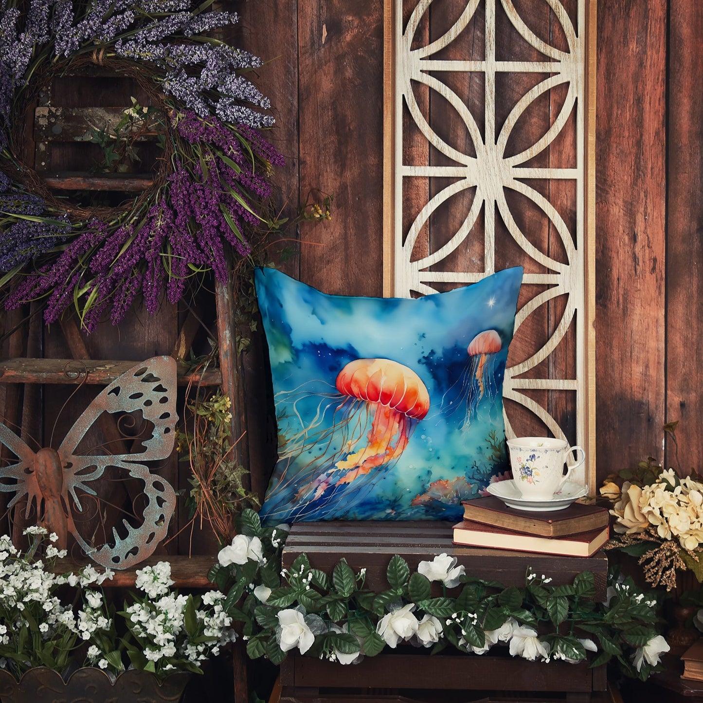 Jellyfish Throw Pillow-4