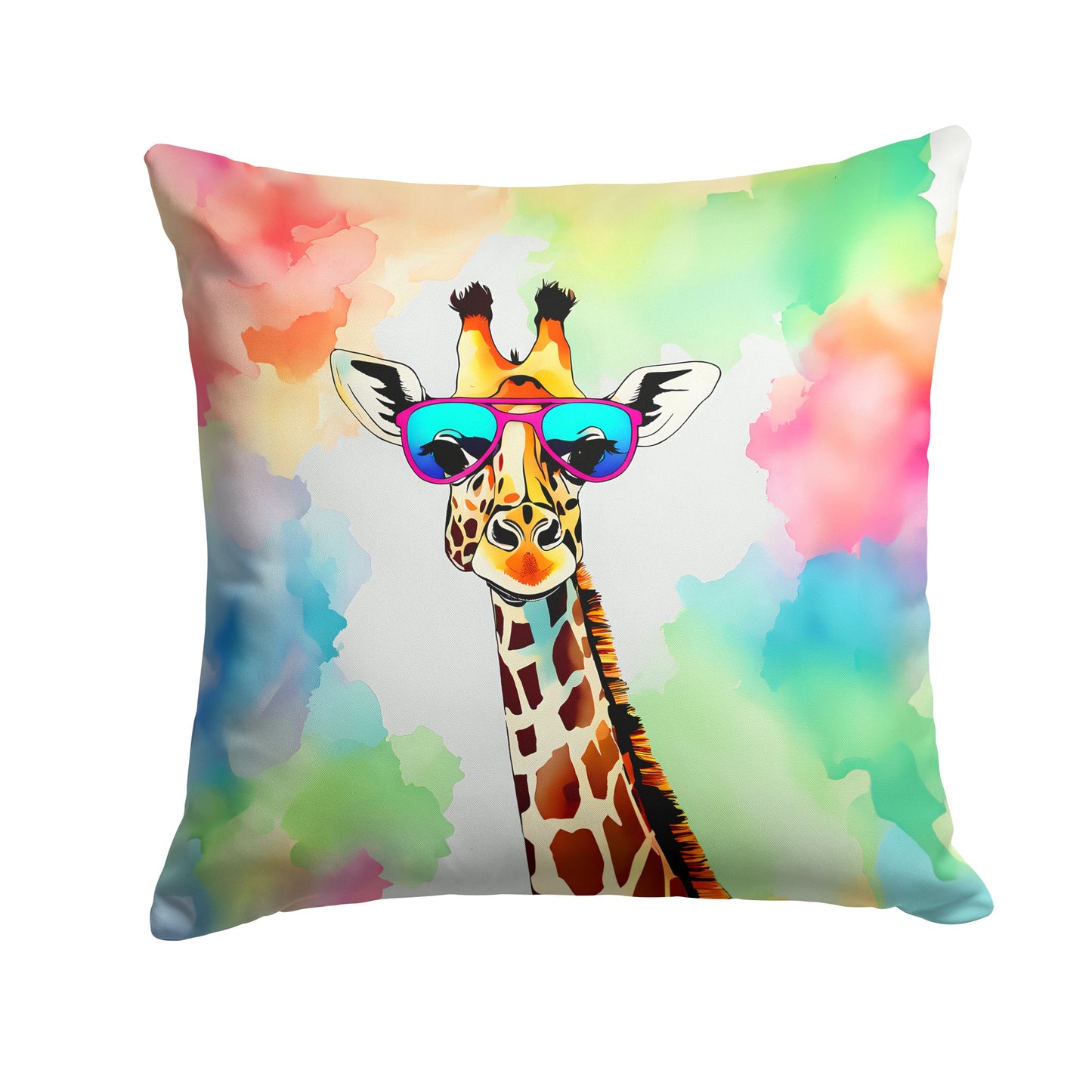 Hippie Animal Giraffe Throw Pillow-0