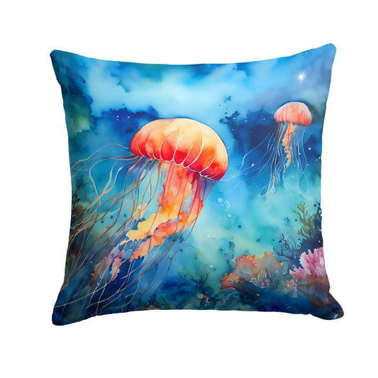 Jellyfish Throw Pillow-0