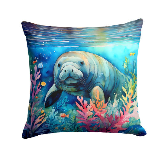 Manatee Throw Pillow-0
