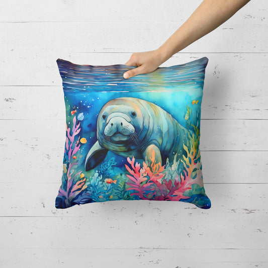 Manatee Throw Pillow-1