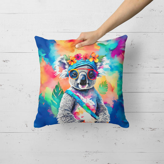 Hippie Animal Koala Throw Pillow-1